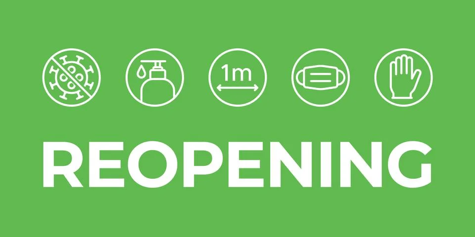 Reopening Stock Illustration