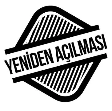 Reopening stamp on white Stock Illustration