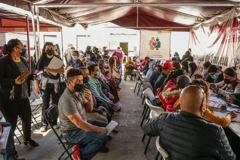 Reopening of the US-Mexico border increases demand for vaccination certificates, Stock Photos