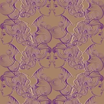 Repaint seamless pattern: Gemini Stock Illustration