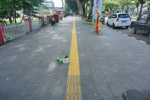 Repainting guiding blocks Stock Photos