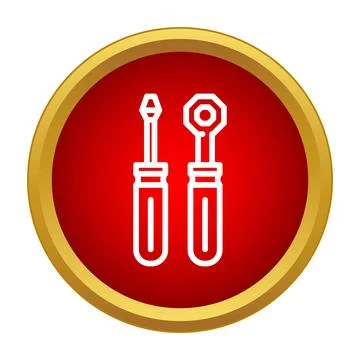 Repair and maintenance work tools icon Stock Illustration