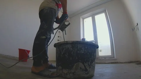 Repair in the apartment Stock Footage 123818022