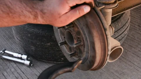 Repair auto drum Stock Footage 49659763