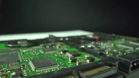 Repair chips using a soldering iron and tweezers.On the greenrubber Mat Stock Footage 155440105