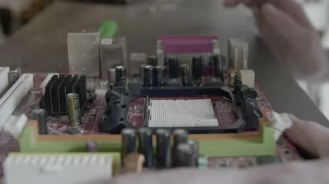 Repair of computers and electronic metering parameters Stock Footage 67740888