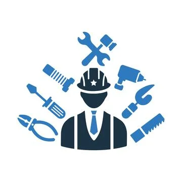 Repair, construction, tools icon. Simple editable vector illustration. Stock Illustration