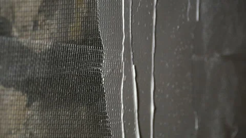 Repair of cracks on the wall close-up Stock Footage 169727985