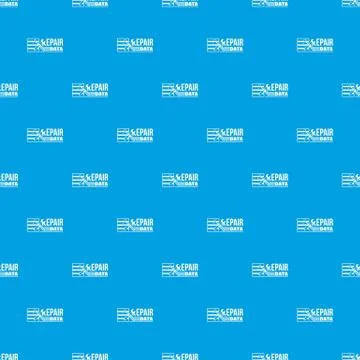 Repair data pattern vector seamless blue Illustrazione stock