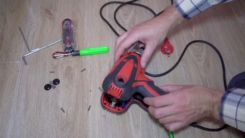 Repair of electric tools Stock Footage 171718372