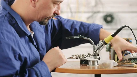 Repair of electrical equipment Stock Footage 101021664