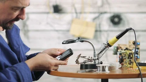Repair of electrical equipment Stock Footage 101022114