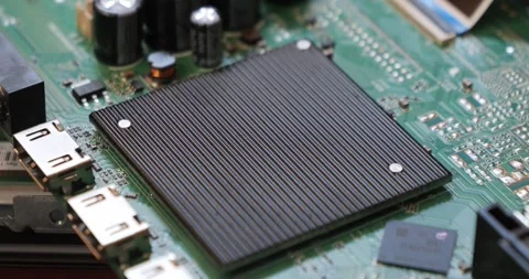 Repair of electronic circuit boards with microcircuits, processors and capa.. Stock Footage 305396304