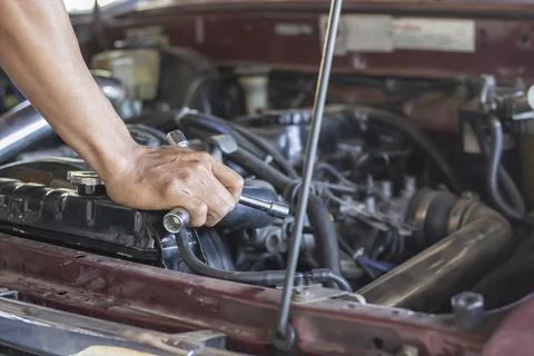 Repair engine Stock Photos