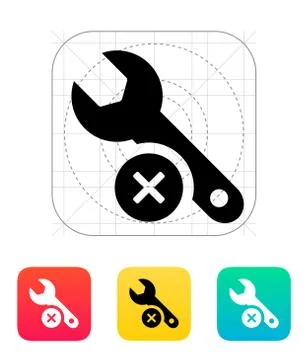 Repair Failed icon 스톡 일러스트