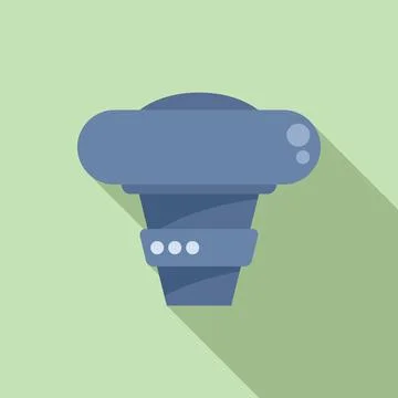 Repair filter icon flat vector. Pool cleaning Stock Illustration