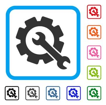 Repair Framed Icon Ilustração Stock