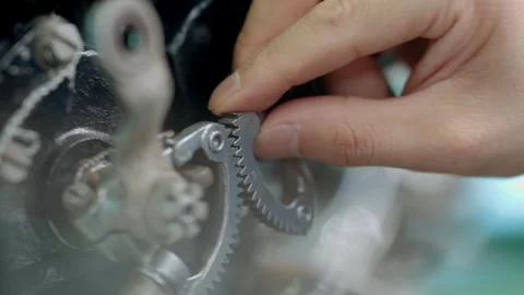 Repair gear close-up Stock Footage 274288083