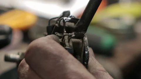 Repair of a generator car. Stock Footage 72690898