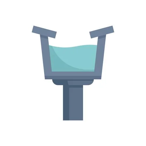 Repair gutter icon flat isolated vector Stock Illustration
