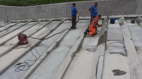 Repair of hydraulic engineering constructions3 Stock Footage 53127887