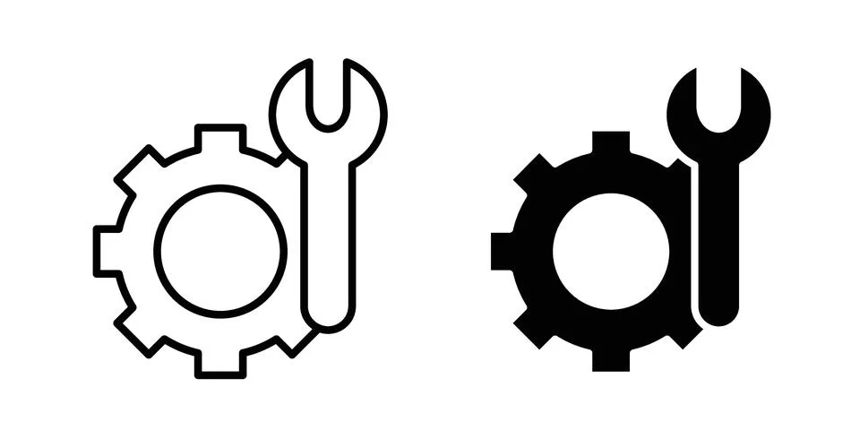 Repair icon bundle for website design projects 스톡 일러스트