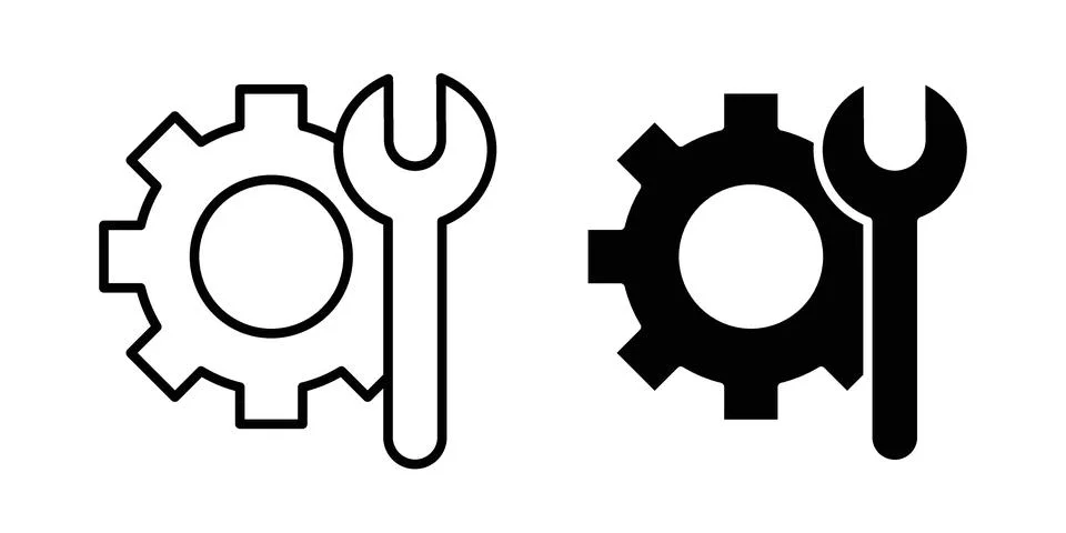 Repair icon design. Simple Vector illustrations.. Stock Illustration