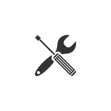 Repair icon flat Stock Illustration