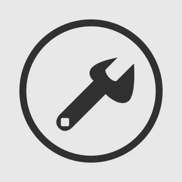 Repair icon on gray background. Vector Illustration. Stock Illustration