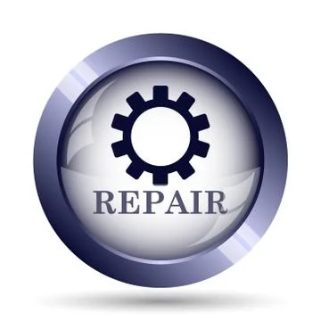 Repair icon. Internet button on white background.. Stock Illustration
