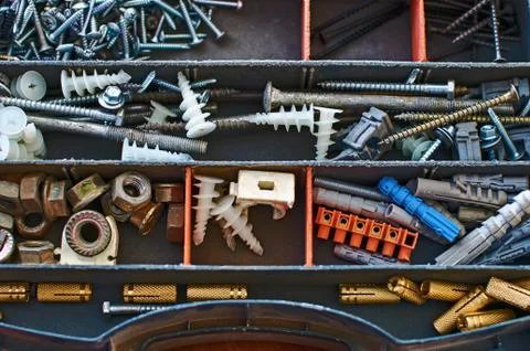 Repair kit on the table Stock Photos