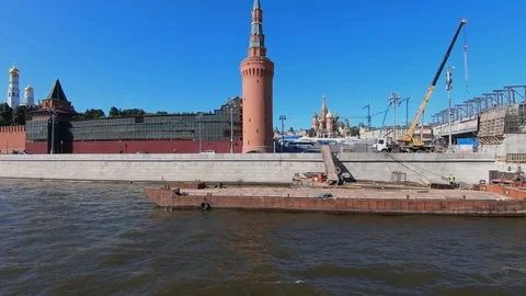 Repair of the Kremlin wall Stock-Footage 116164322