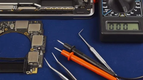 Repair a laptop Stock Footage 104894728