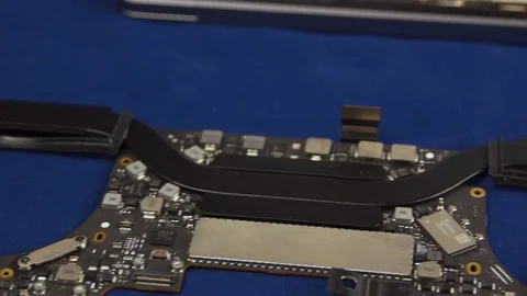 Repair a laptop Stock Footage 104895355