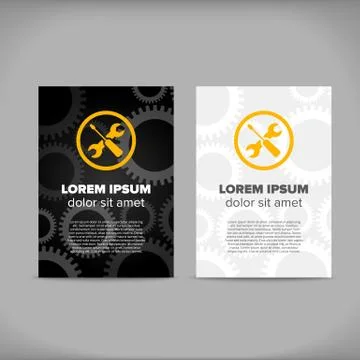 Repair Leaflet Design Stock Illustration