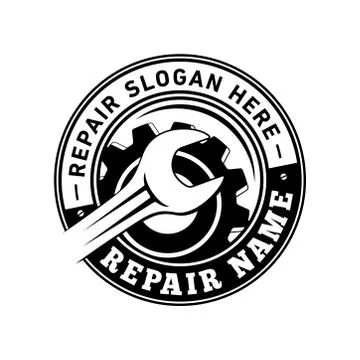 Repair logo design. Vector and illustration. Stock Illustration