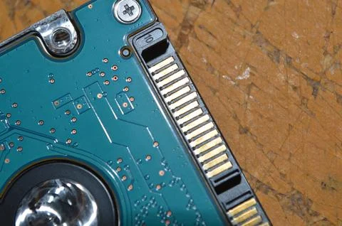 Repair microelectronics computer hard drive Stock Photos