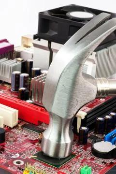 Repair or crash Computer Stock Photos