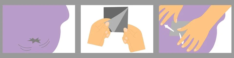 Repair patch Stock Illustration