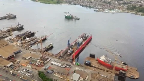 Repair Port Stock Footage 97985396