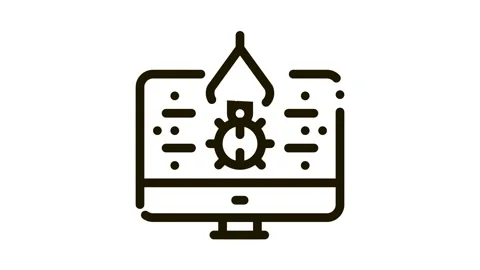 Repair program bug Icon Animation Stock Footage 145755401