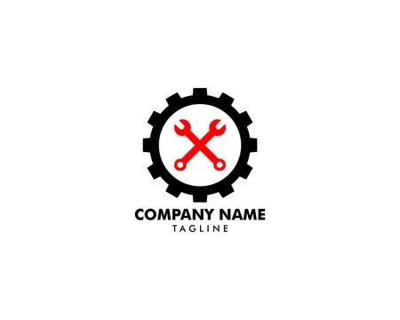 Repair Service Logo Design Element Stock Illustration