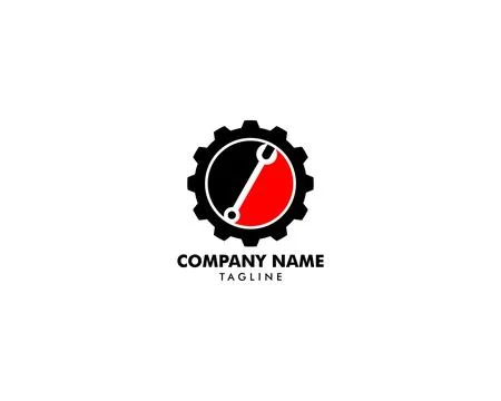 Repair Service Logo Design Element Stock Illustration