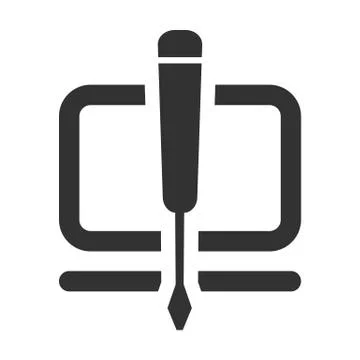 Repair of settings. development flat icon 스톡 일러스트