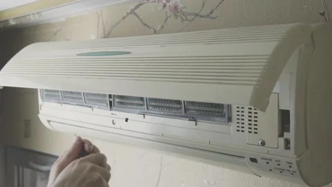 Repair of split systems Stock Footage 198315942