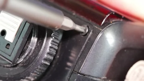 Repair steps for electronics in action at local workshop Stock Footage 333247174