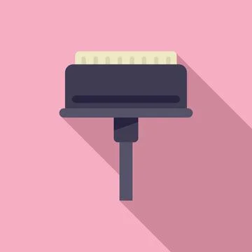 Repair tablet cable icon flat vector. Phone mobile Illustrazione stock