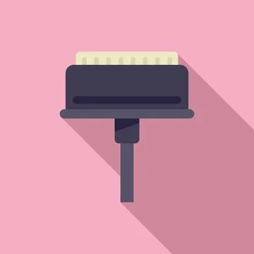 Repair tablet cable icon flat . Phone mobile Stock Illustration