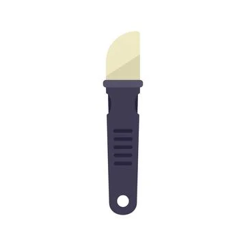 Repair tablet knife icon flat vector. Mobile broken Stock Illustration
