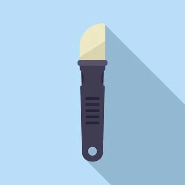 Repair tablet knife icon flat . Mobile broken Stock Illustration